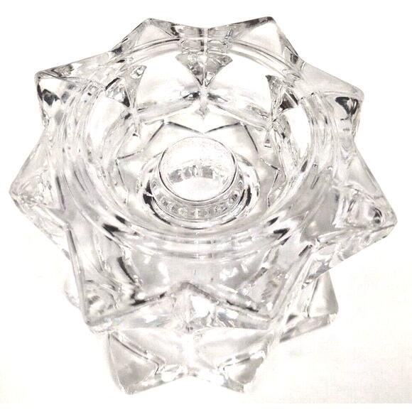 MIKASA Sparkling Star Candle Stick Votive Holder Replacement Heavy Lead Crystal - Picture 2 of 6